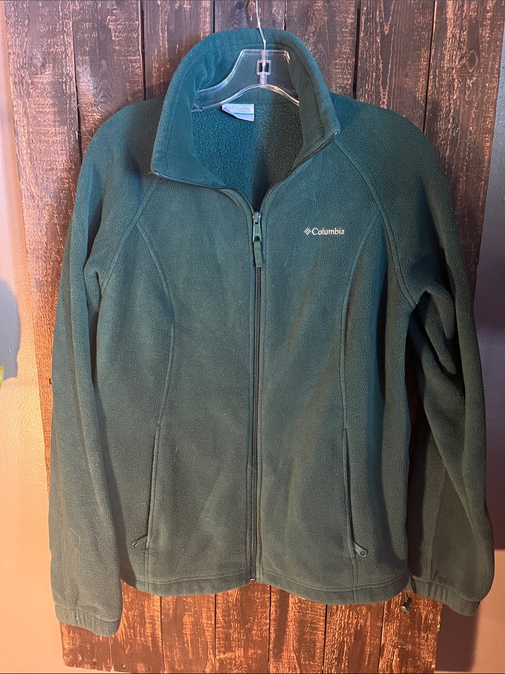 Columbia Forest Green Fleece Jacket
